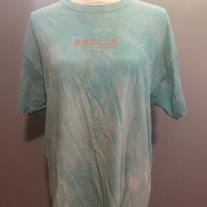 reckless light blue tie dye shirt